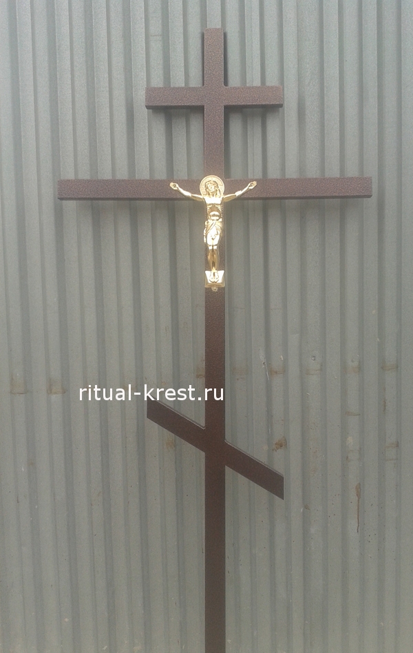 Крест для могилы "Классический" - бронза